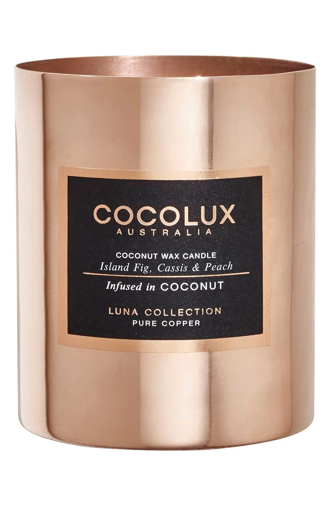Cocolux Australia Island Fig, Cassis & Peach Copper Candle, Size One Size - None | Nordstrom