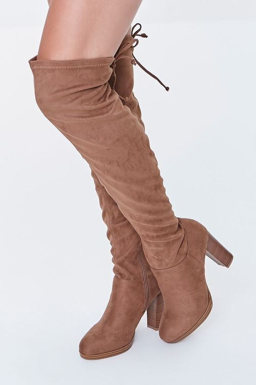 Faux Suede Over-the-Knee Boots | Forever 21 (US)
