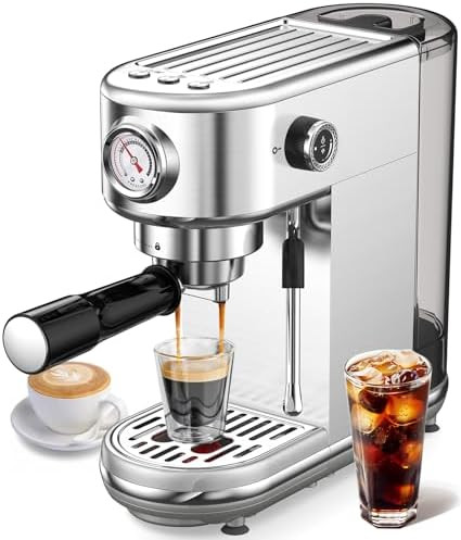 atatix Espresso Machine with Milk Frother, 20 Bar Pressure Espresso Maker, with 44OZ Removable Ta... | Amazon (US)