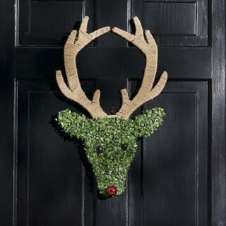 Boxwood Reindeer Swag | Grandin Road | Grandin Road