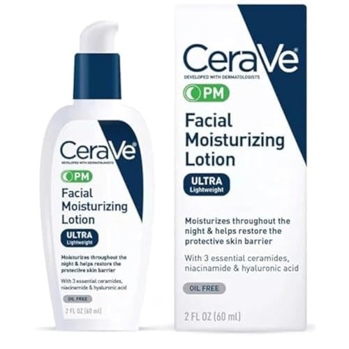 Cerave Facial Moisturizing Lotion for Nighttime, Ultra Lightweight, 3 Oz, 3 Ounces | Amazon (US)
