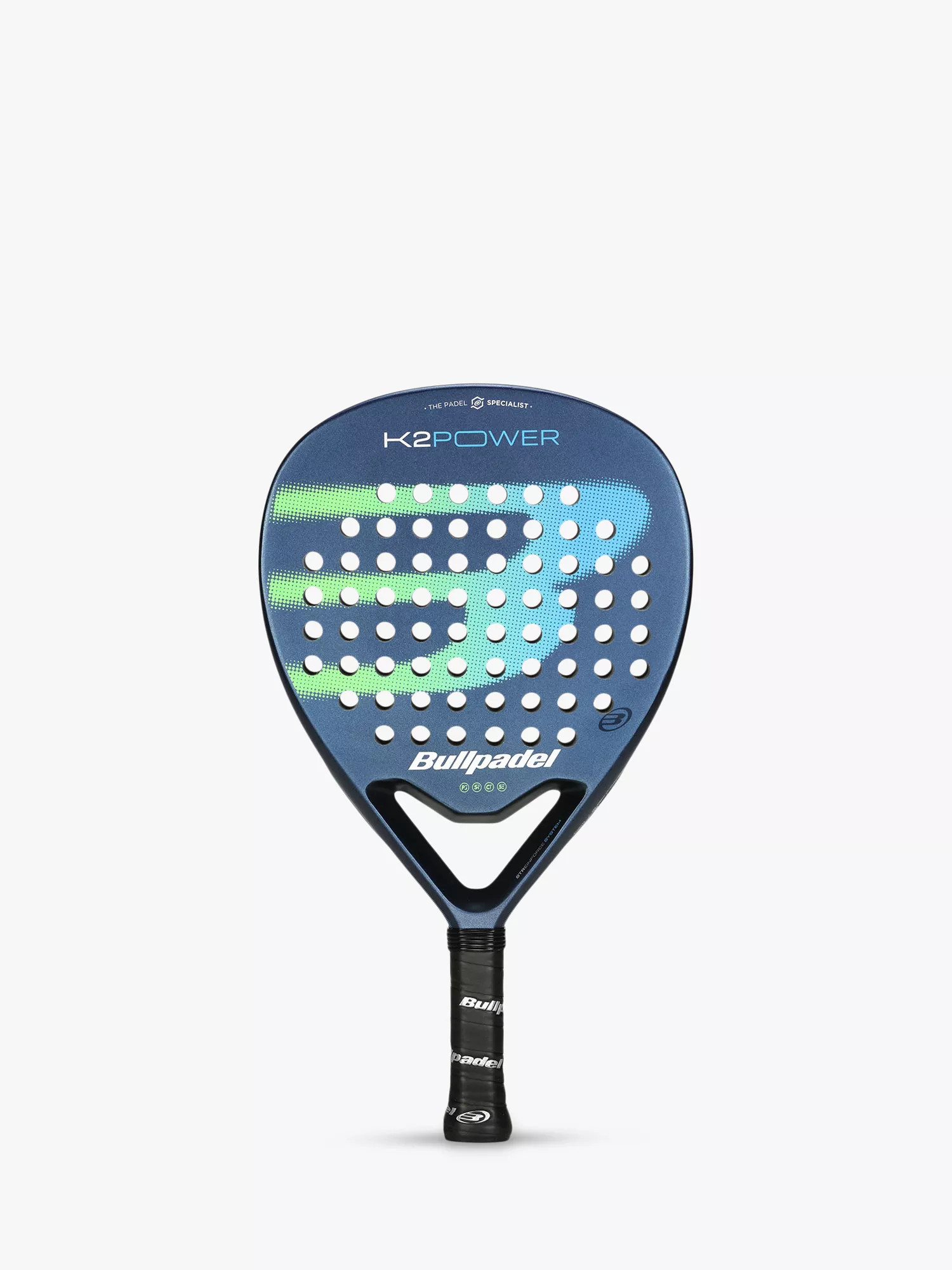 Bullpadel K2 Power 25 Padel Racket, Blue/Multi | John Lewis (UK)