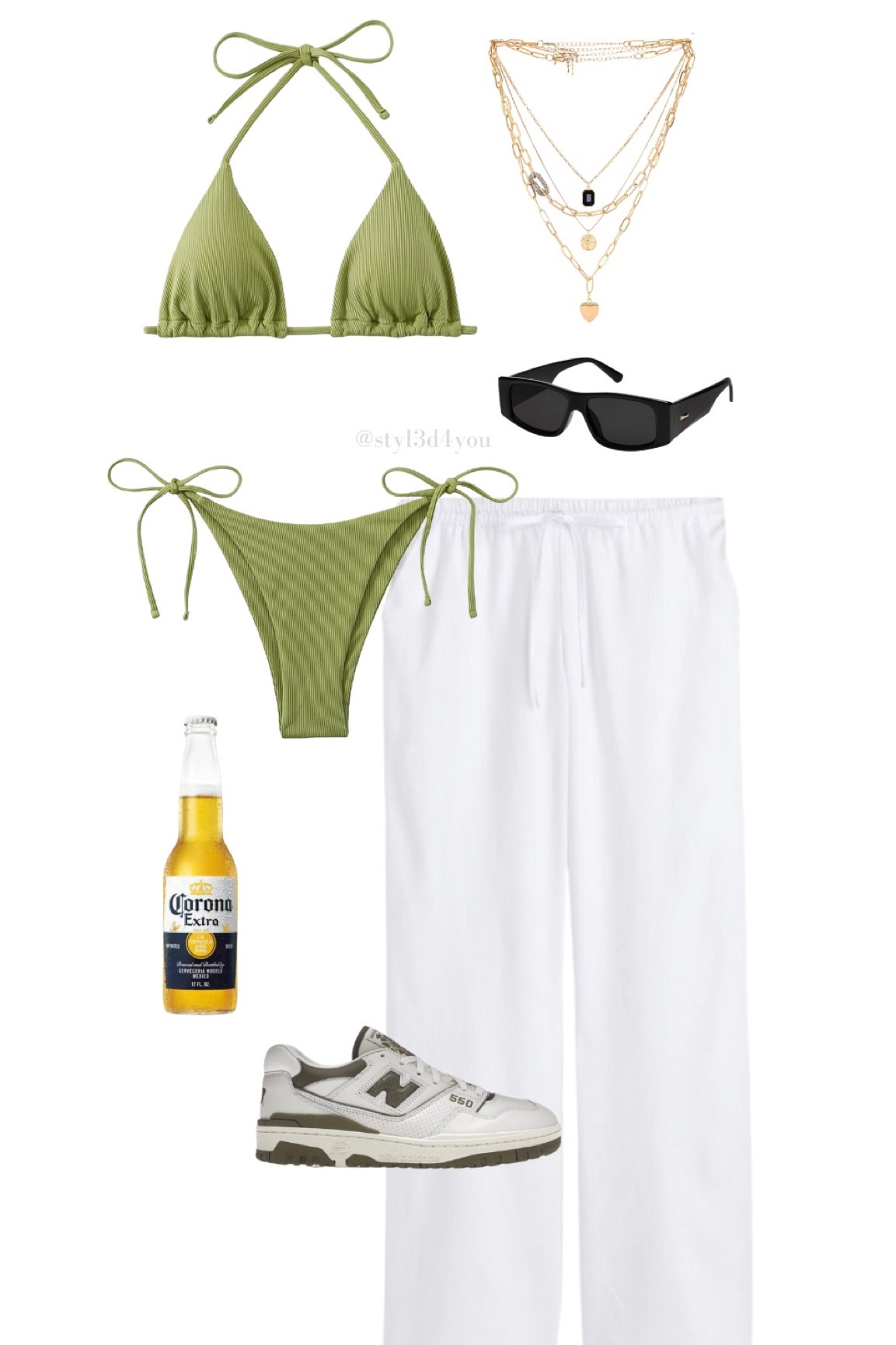 Swimsuit and sunglasses linked in my Amazon storefront 