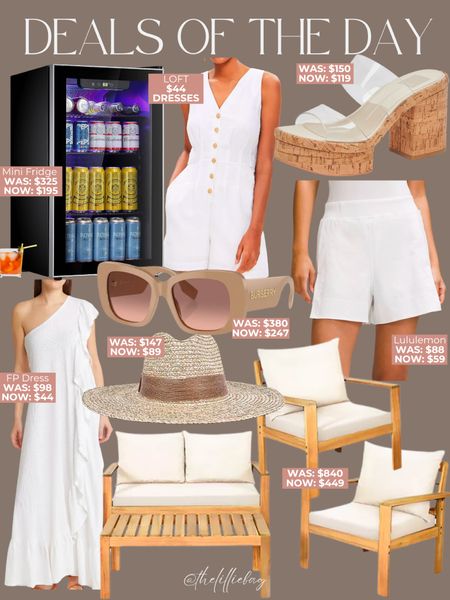Deals of the day!
- Walmart rollback items limited time
- Lululemon new markdowns 
- Nordstrom half yearly sale
- Target up to 50% off outdoor patio 

Country concert outfit. Summer dress. Sandals. White dress. Travel outfit. Outdoor patio. Wedding guest dress. 

#LTKSaleAlert #LTKStyleTip #LTKSeasonal