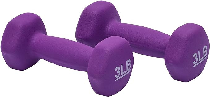 Amazon Basics Easy Grip Workout Dumbbell, Neoprene Coated, Various Sets and Weights available | Amazon (US)