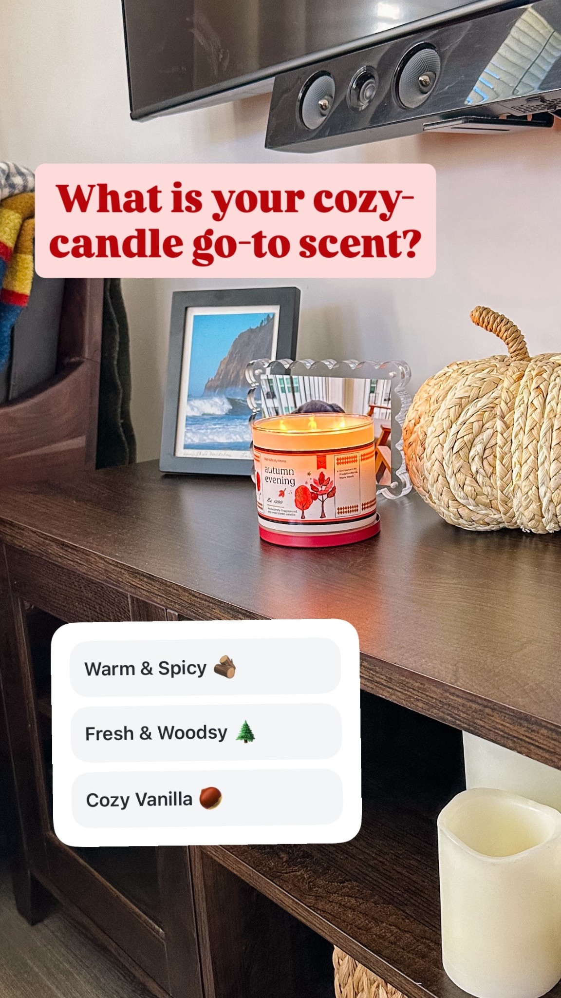 What candle scents do you gravitate towards in the fall? I loveeeee anything warm & spicy, it turns your whole house into an autumnal escape!! What’s your favorite? 

#LTKHome #LTKSeasonal