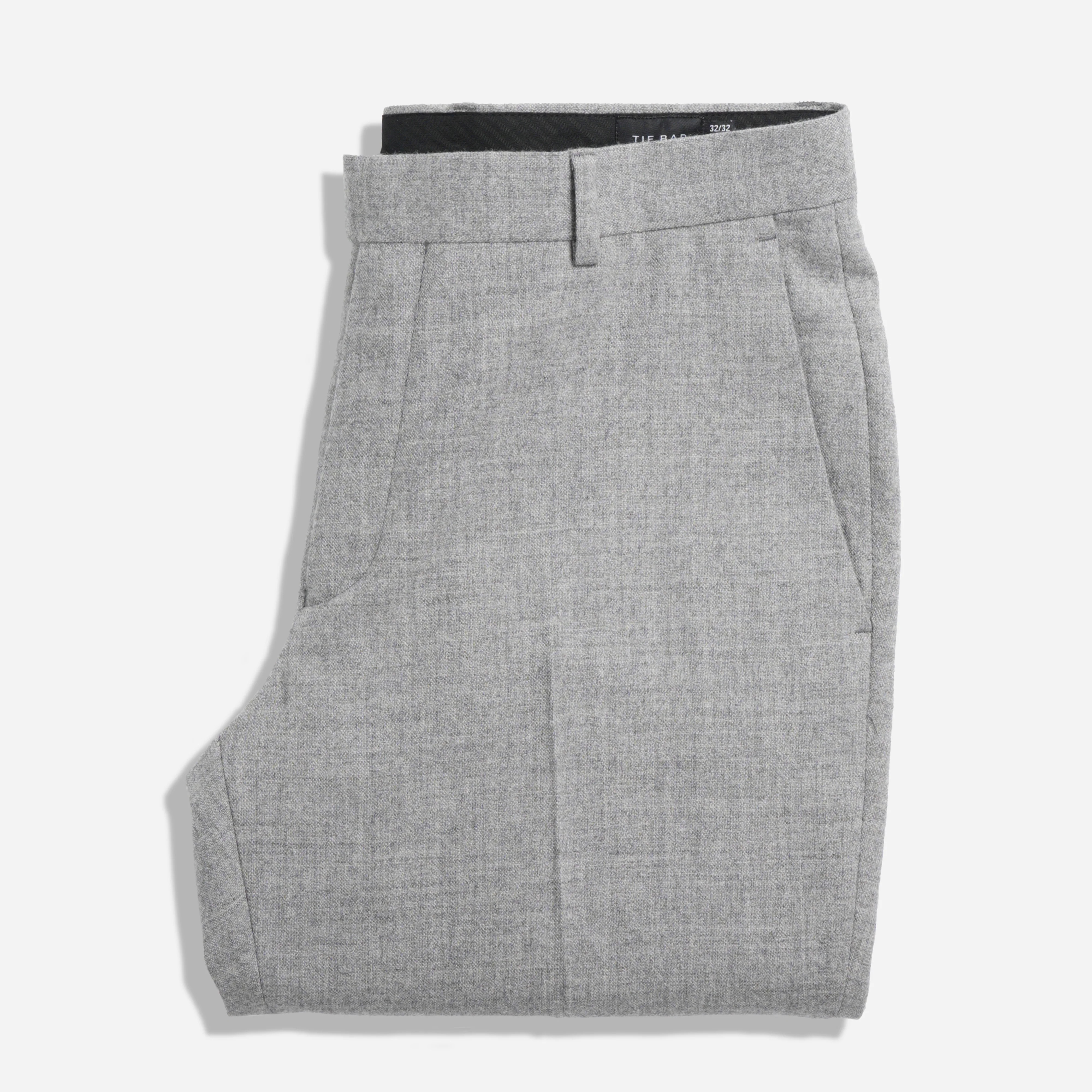 The Lakeshore Wool Flannel Grey Pants | Wool Pants | Tie Bar | The Tie Bar