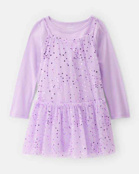 Toddler Girl Star Princess Tulle Dress - Purple | Carter's Inc