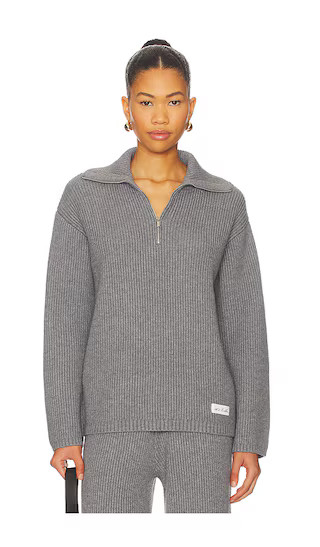 Bethanie Half Zip Knit Jumper in Grey | Revolve Clothing (Global)