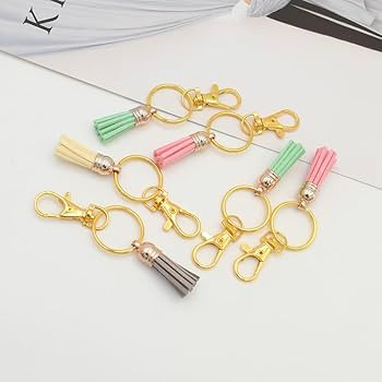 60 Pcs Premium Gold Swivel Clasps Lanyard Snap Hooks with Key Rings, Key Chain Clip Hooks Lobster... | Amazon (US)