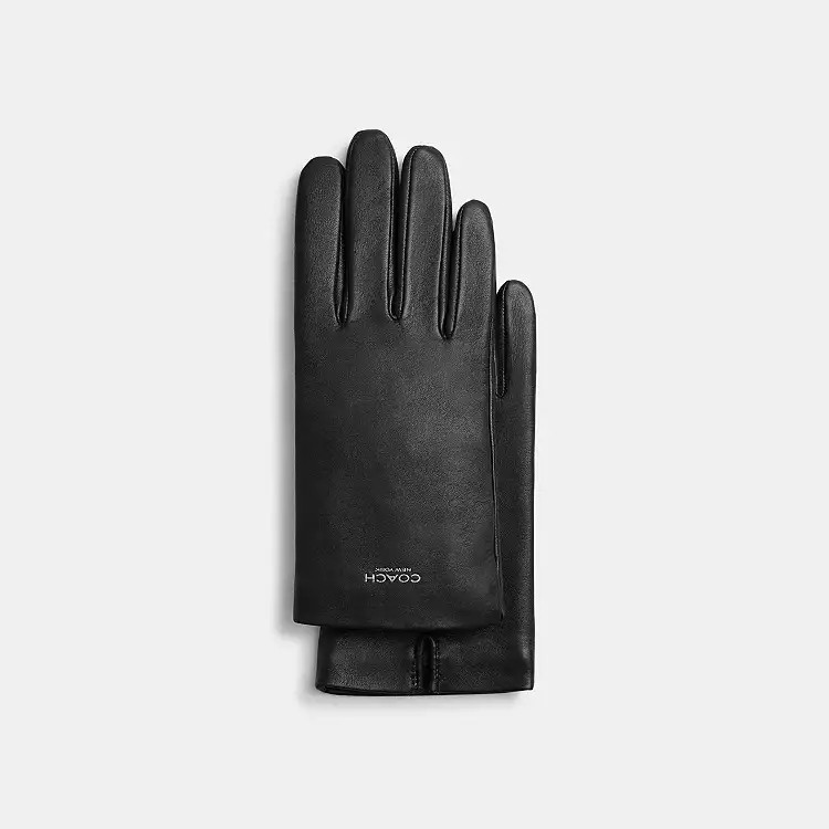 Women's Leather Tech Gloves | Coach (US)