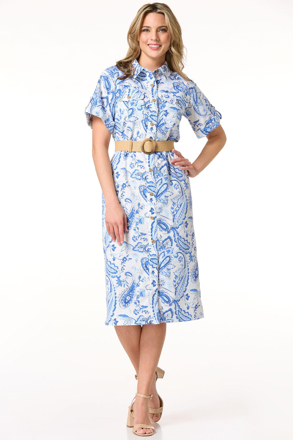 Classic Paisley Shirt Dress | Cato Fashions