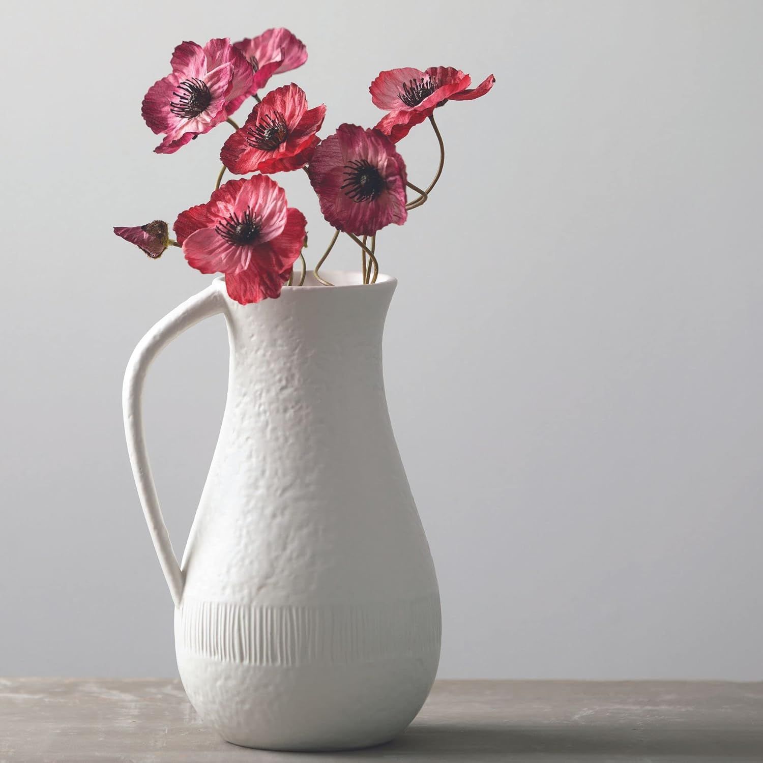 Sullivans Ceramic Vase with Handle, Vases for Flowers, Modern White Vases for Home Decor, Vases f... | Amazon (US)