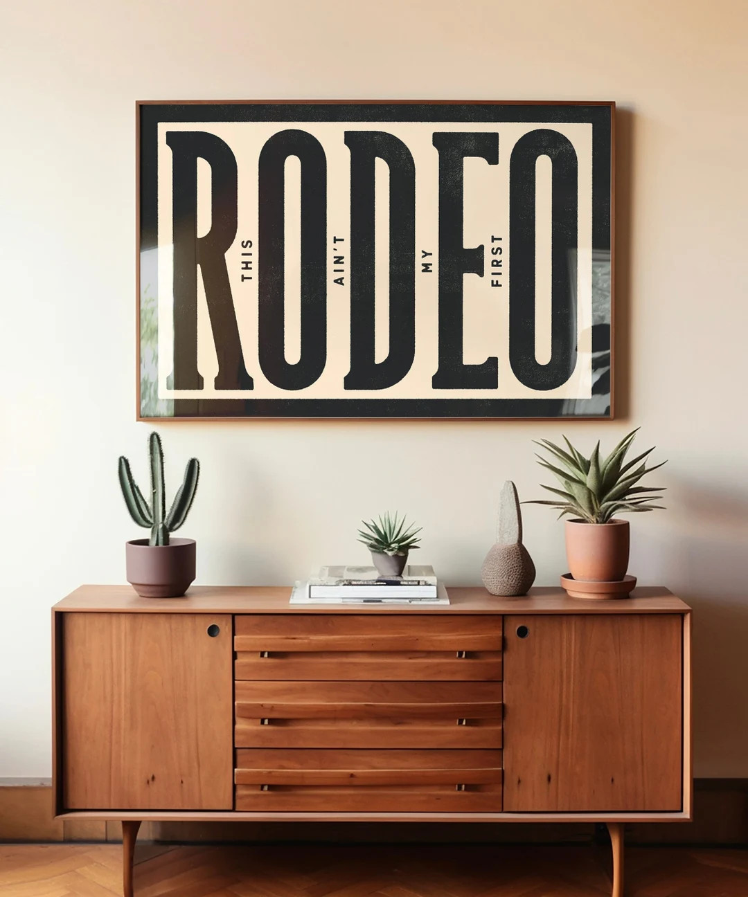 This Ain't My First Rodeo Typography Print, Western Wall Decor, Southwestern Art Print, Modern Fa... | Etsy (US)