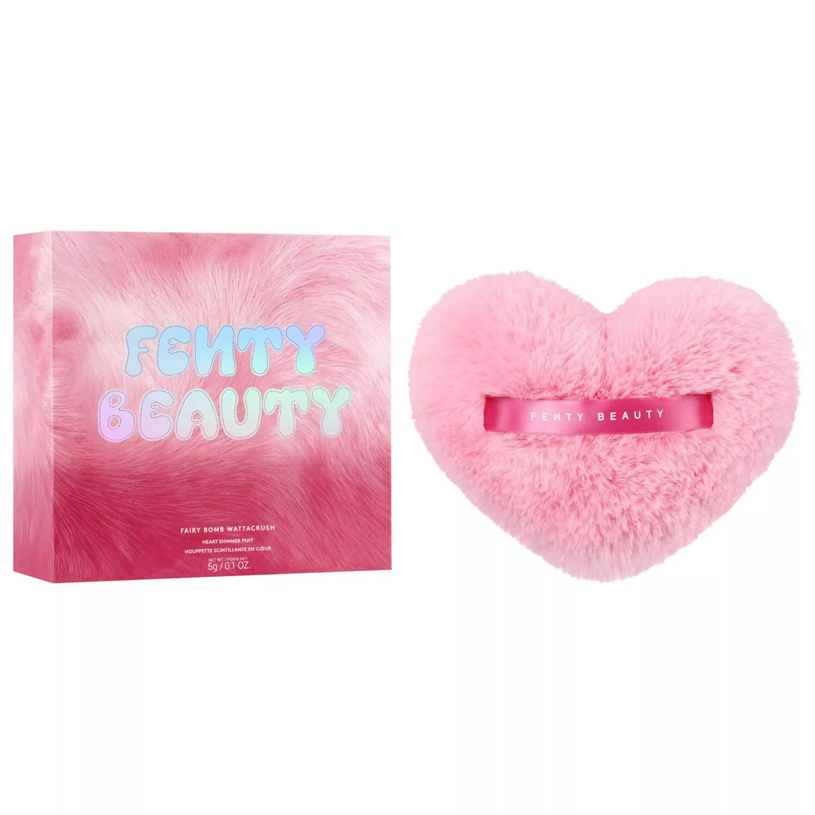 FENTY BEAUTY by Rihanna FAIRY BOMB WATTACRUSH HEART-SHAPED SHIMMER PUFF, Size: 0.99 Oz, None | Kohl's