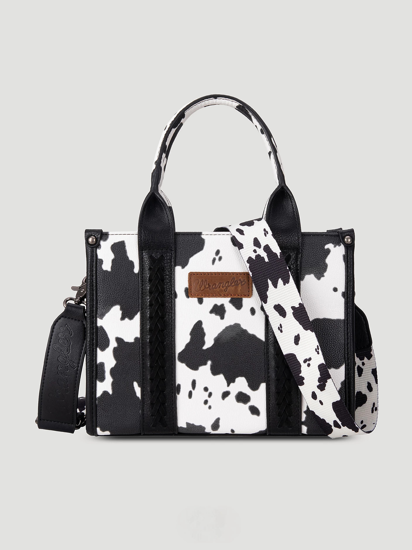 Allover Cow Print Cross Body Small Tote | Wrangler