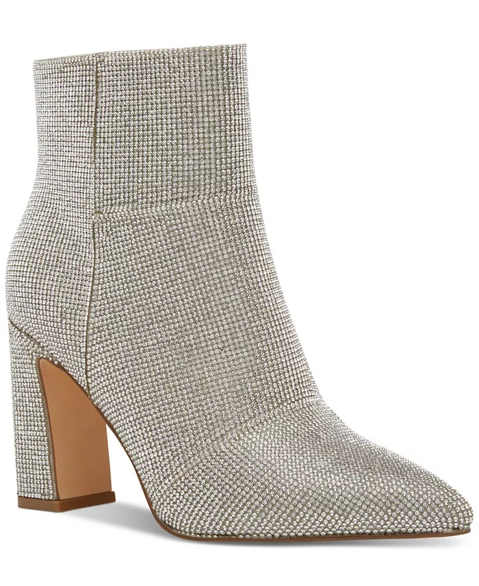 Bonnie Pointed-Toe Block-Heel Dress Booties | Macy's