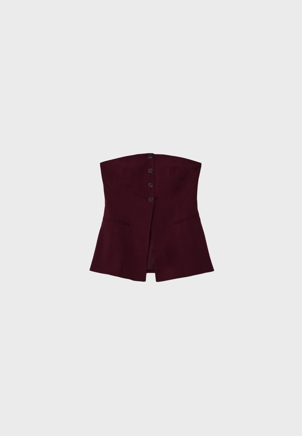 Smart bustier top with buttons | Stradivarius (UK)