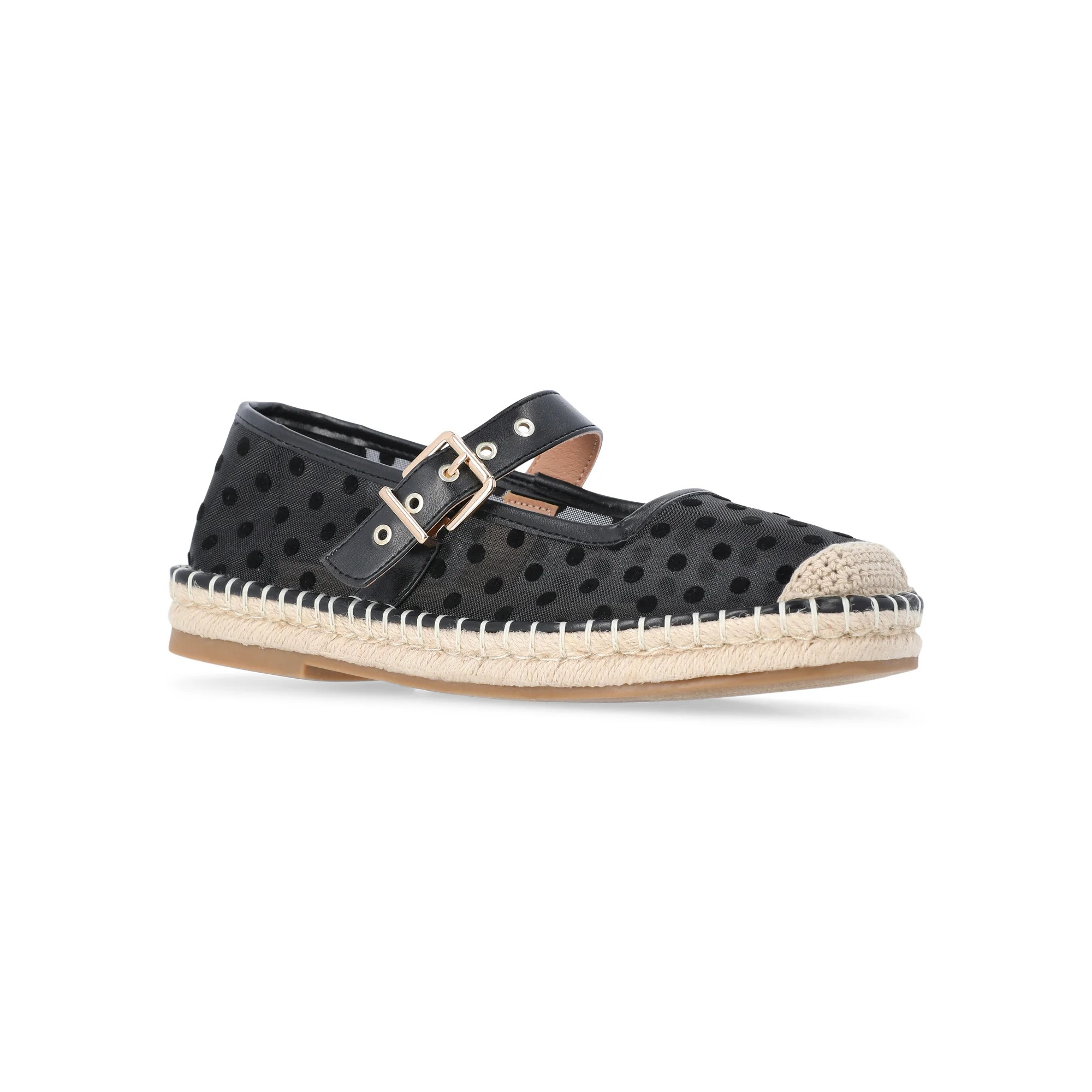 Time and Tru Women's Espadrille Mary Jane Flats | Walmart (US)