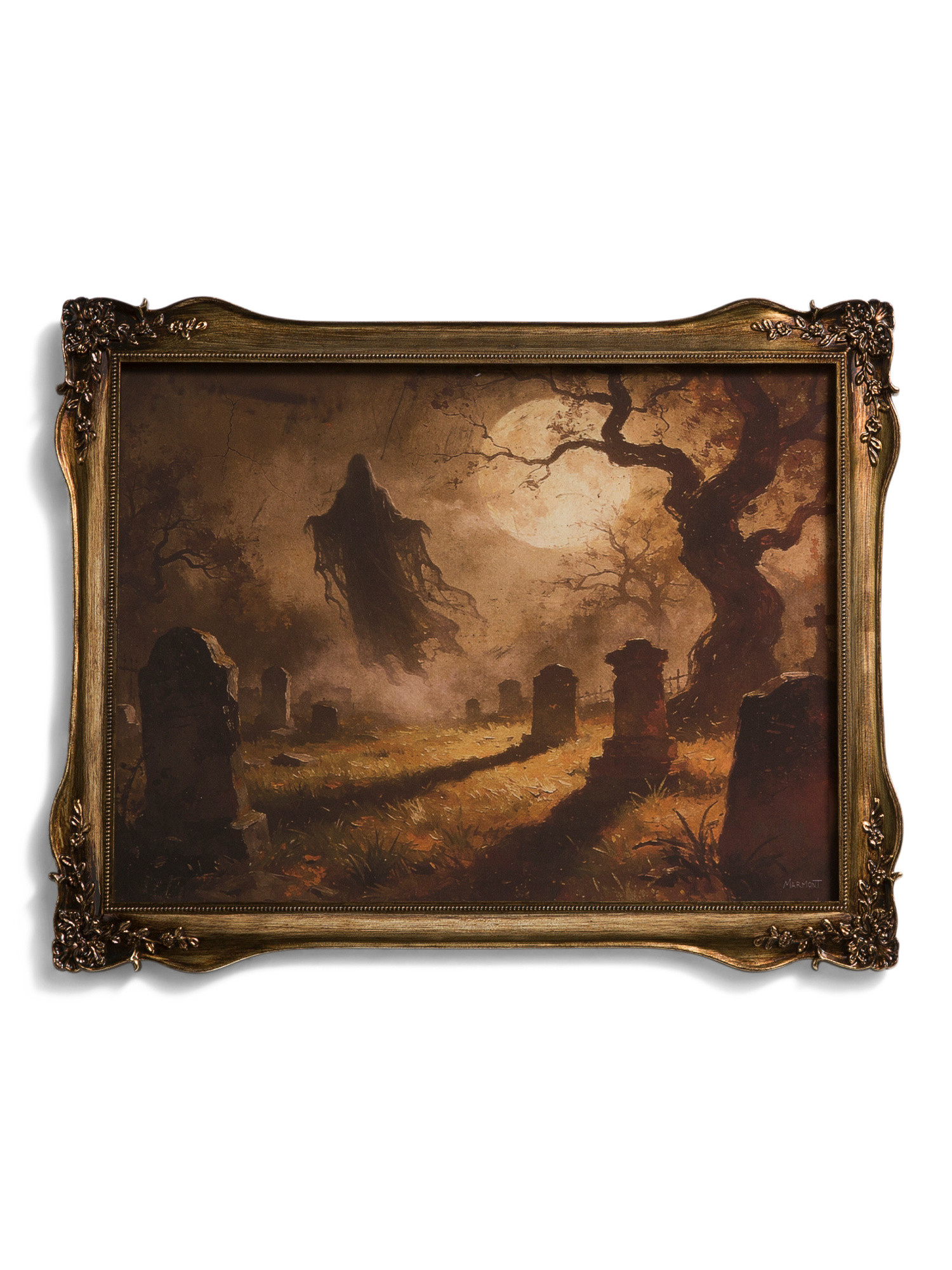 14x11 Spooky Graveyard Wall Art | TJ Maxx