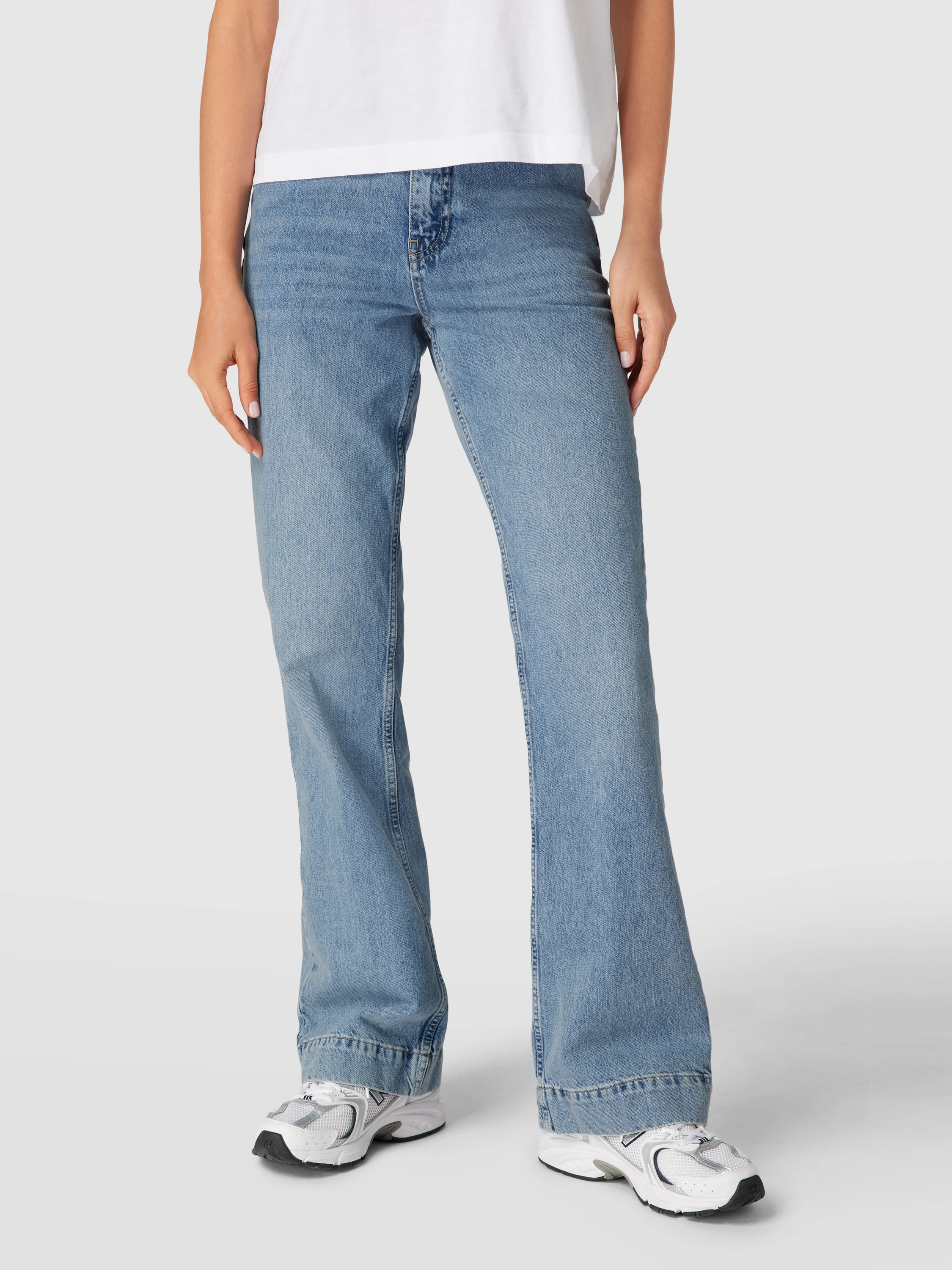 Jake*s Collection Flared Jeans mit Kontrastnähten (blau) online kaufen | Peek & Cloppenburg* Düsseldorf DE