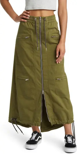 Zip Front Cargo Maxi Skirt | Nordstrom
