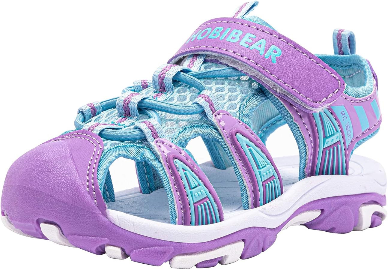BODATU Boys' and Girls' Summer Outdoor Beach Sports Closed-Toe Sandals | Amazon (US)