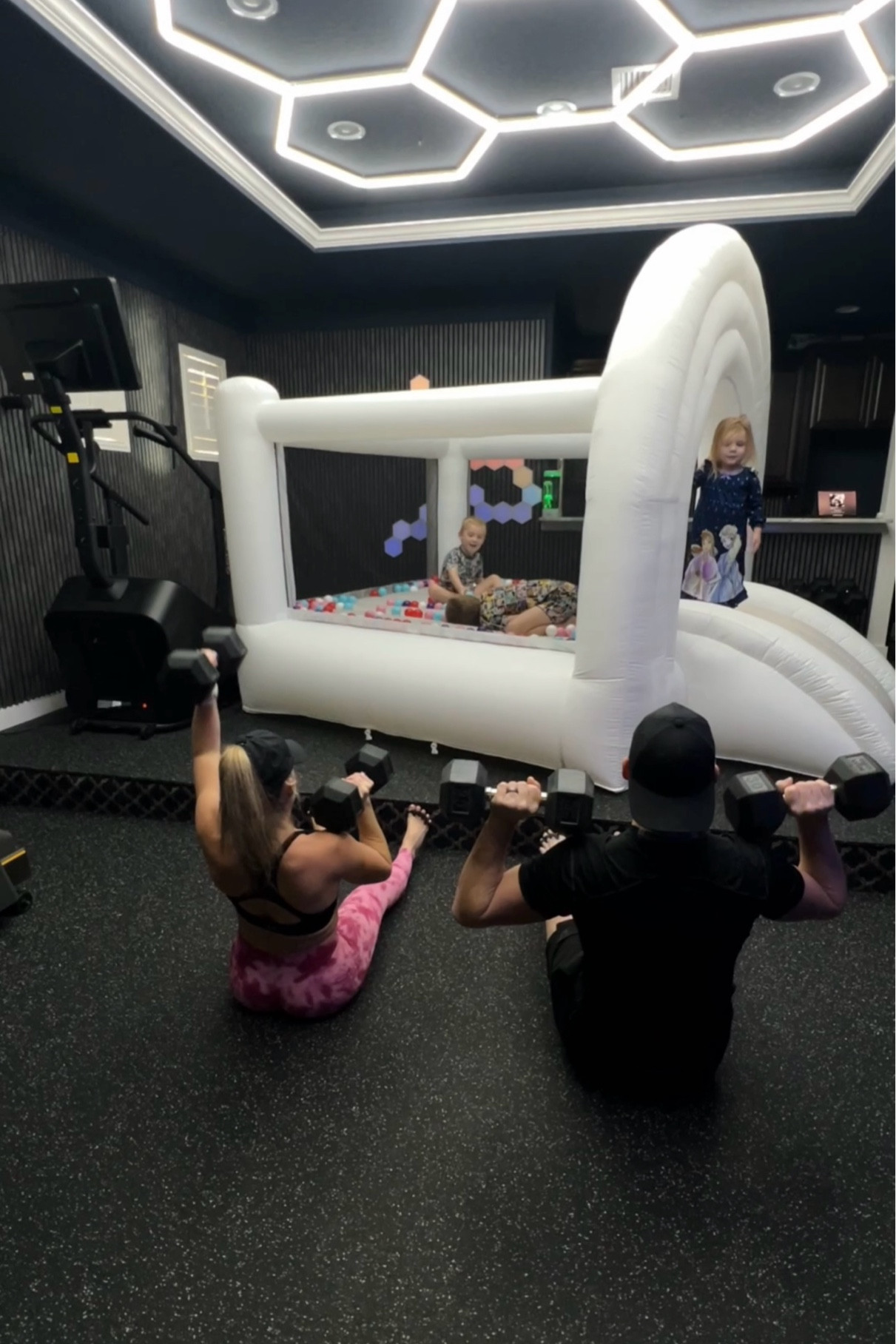 Indoor/Outdoor Bounce House - choose between pastel pinks or white, rainbow arch or none - awesome all around! 

#LTKKids #LTKHome #LTKFamily