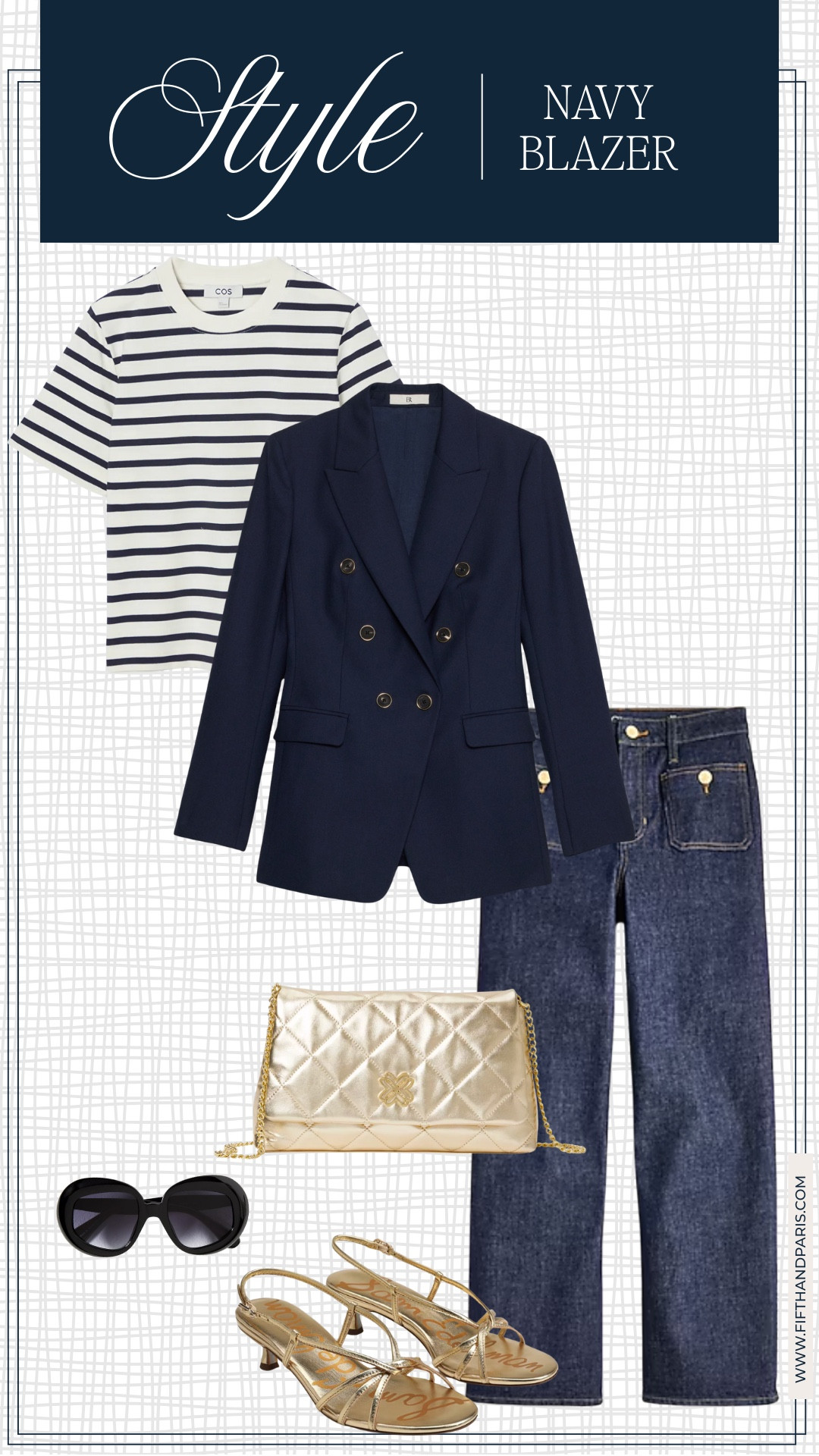 How to style a navy blazer | French girl chic

A navy blazer is an easy way to look polished and elevated.   Pair with denim, a striped tee, and some gold accessories for a beautiful but comfy fit. 

#frenchstyle #frenchfashion #parisianstyle 



#LTKSeasonal #LTKStyleTip #LTKOver40