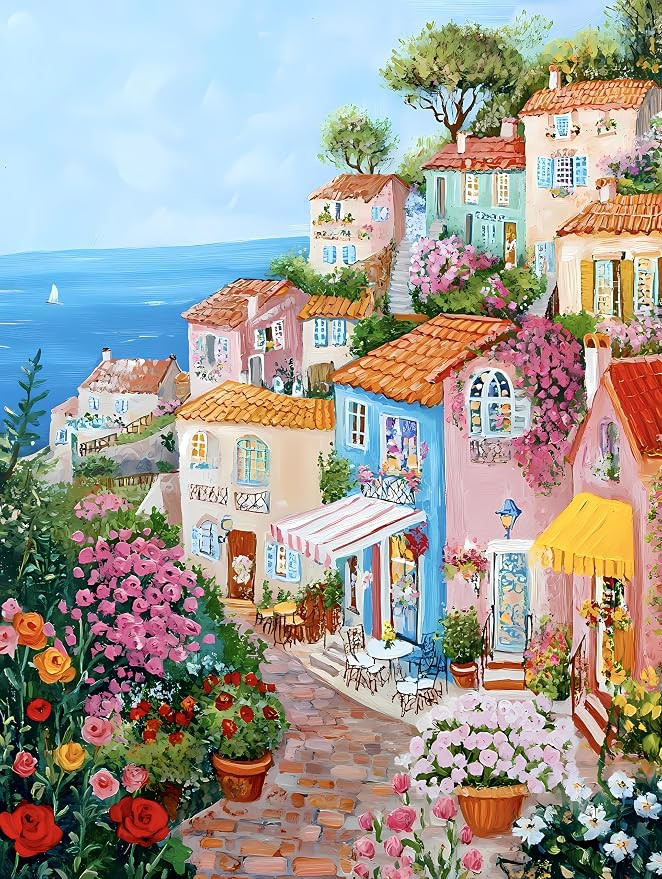 1000 Piece Puzzle for Adults, Challenging Coastal Charm Jigsaw Puzzles, Premium Matte Finish, 27.... | Amazon (US)