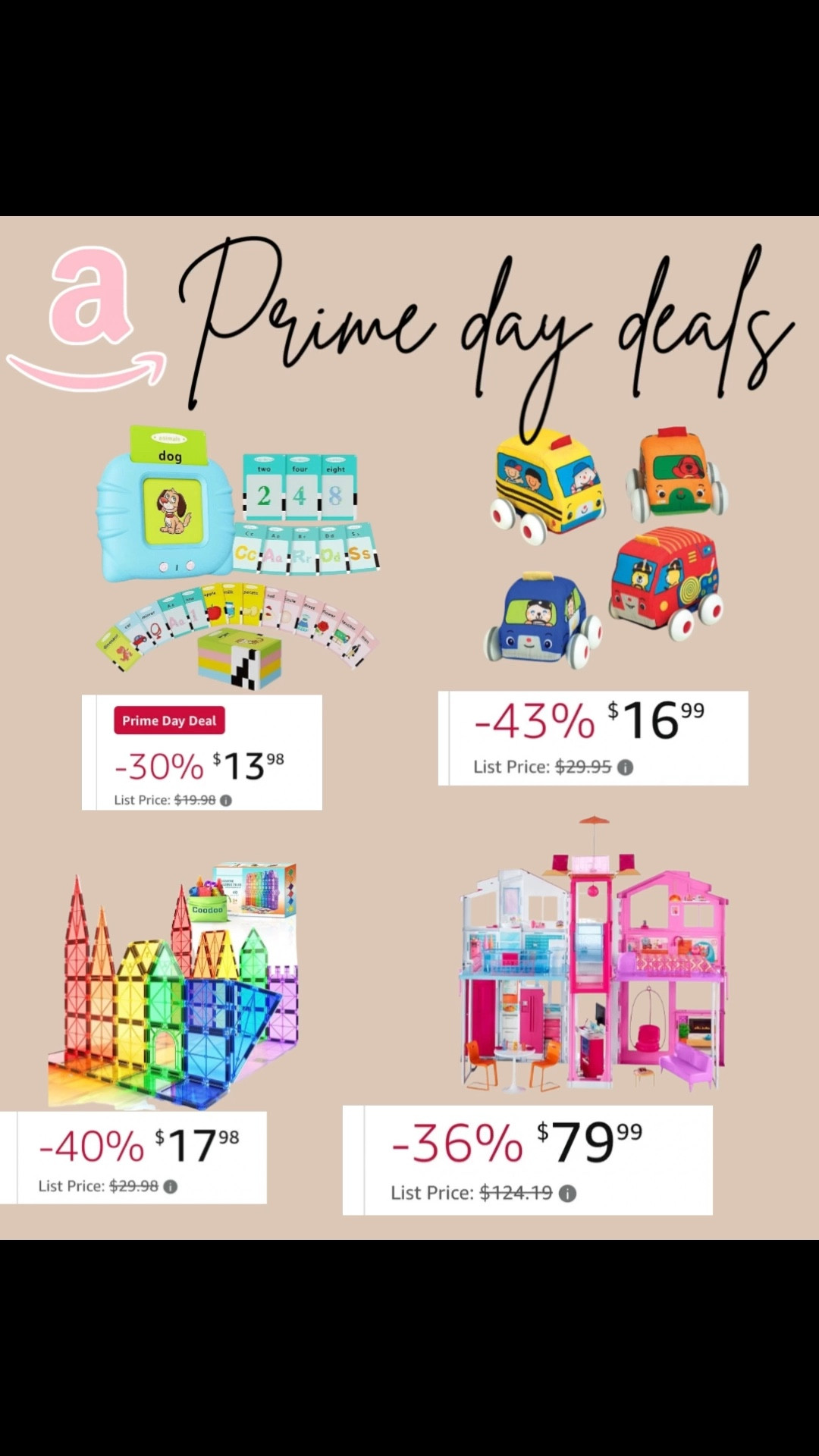 Amazon prime day 2025! 
Amazon deals, prime sale, prime deals, prime day deals, lightening deals, prime day 2025, Amazon finds, primeamazon 
Toys for kids, toys for toddlers, toys for babies, learning toys, prime day toys, amazon toys

#LTKBaby #LTKKids #LTKSaleAlert