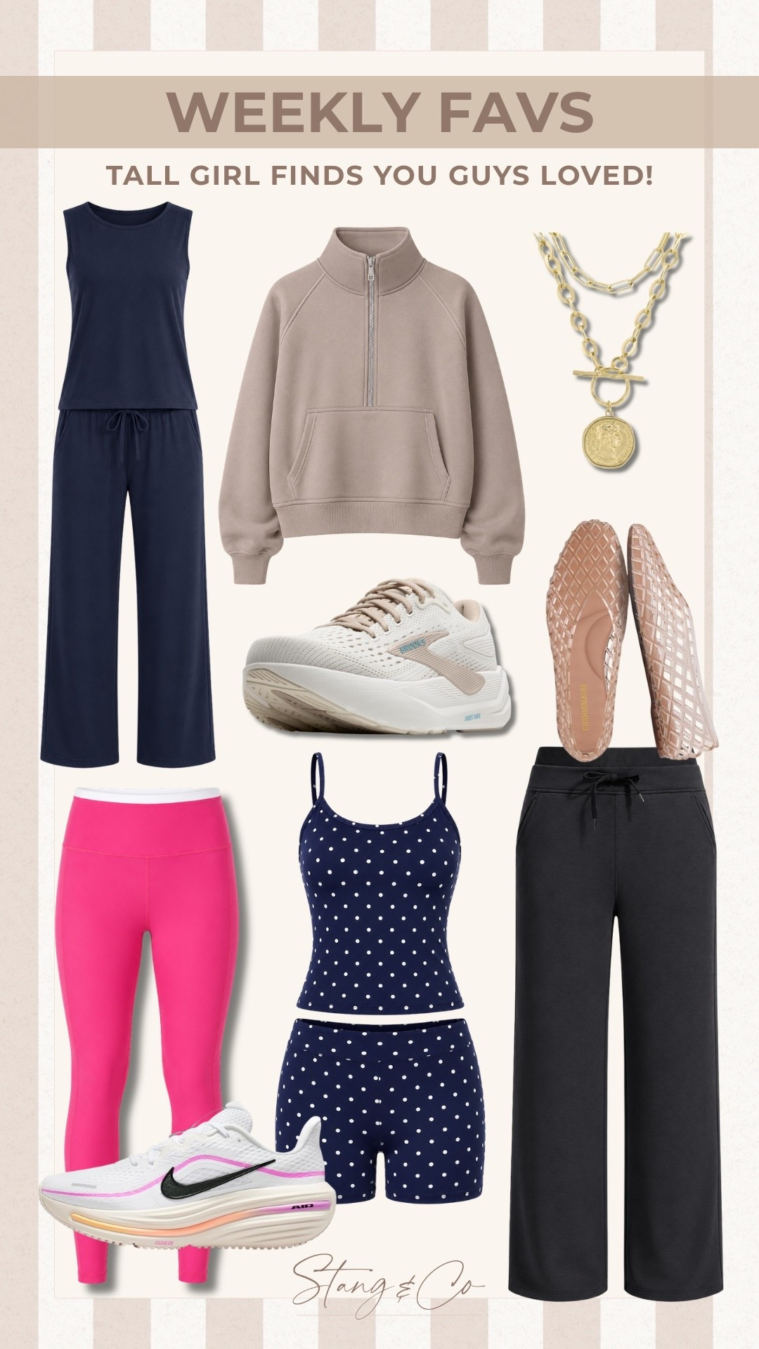 Weekly best sellers for a reason. 🤍 These are the pieces you all clicked, ordered, and loved most this week, and I can definitely see why. From tall girl friendly lounge sets and wide leg pants to the half zip everyone keeps asking about, plus the sneakers and accessories I’ve been wearing nonstop, these are the finds that keep earning a spot in my closet.

Weekly favorites, best sellers, tall girl fashion, Amazon fashion, lounge set, wide leg pants, half zip sweatshirt, activewear, everyday sneakers, neutral style, StangandCo

#LTKootd #LTKSeasonal #LTKTall