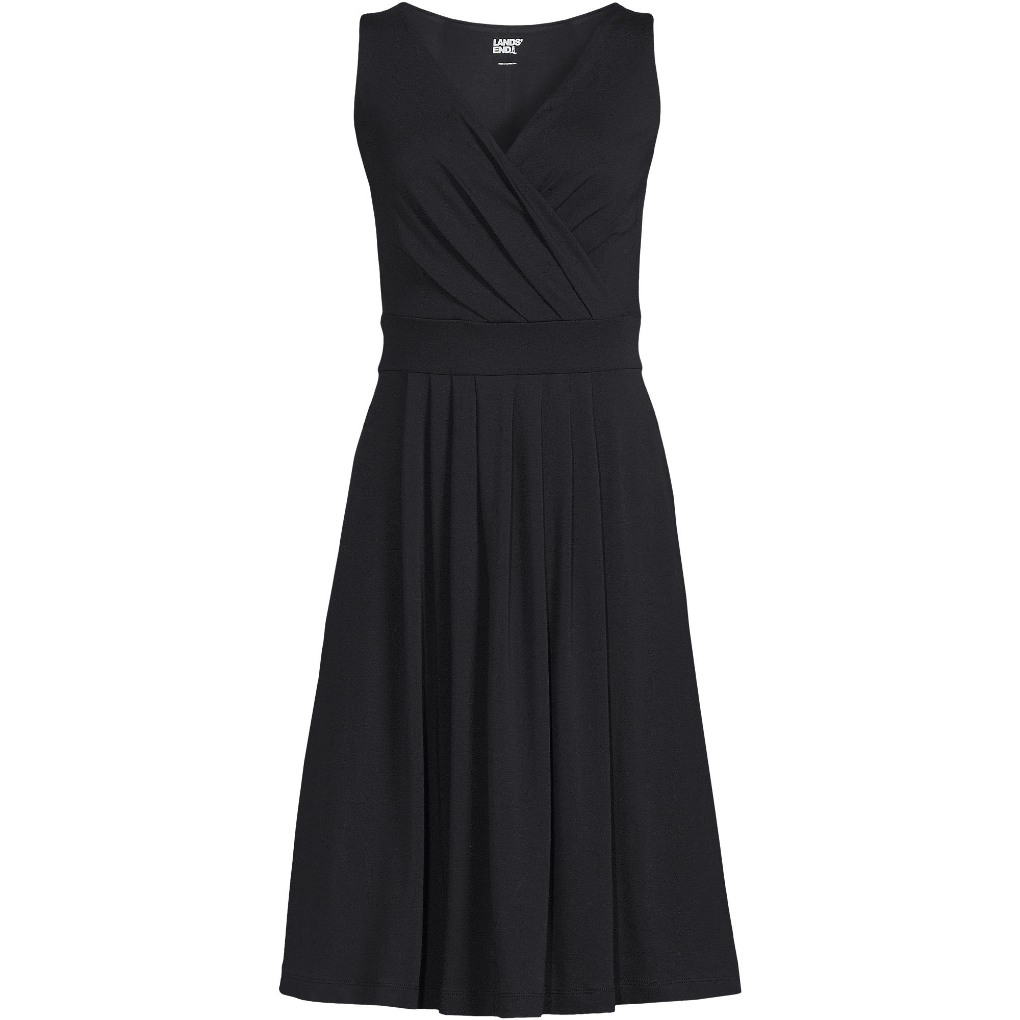 Women's Plus Size Front Fit and Flare Dress | Lands' End (US)