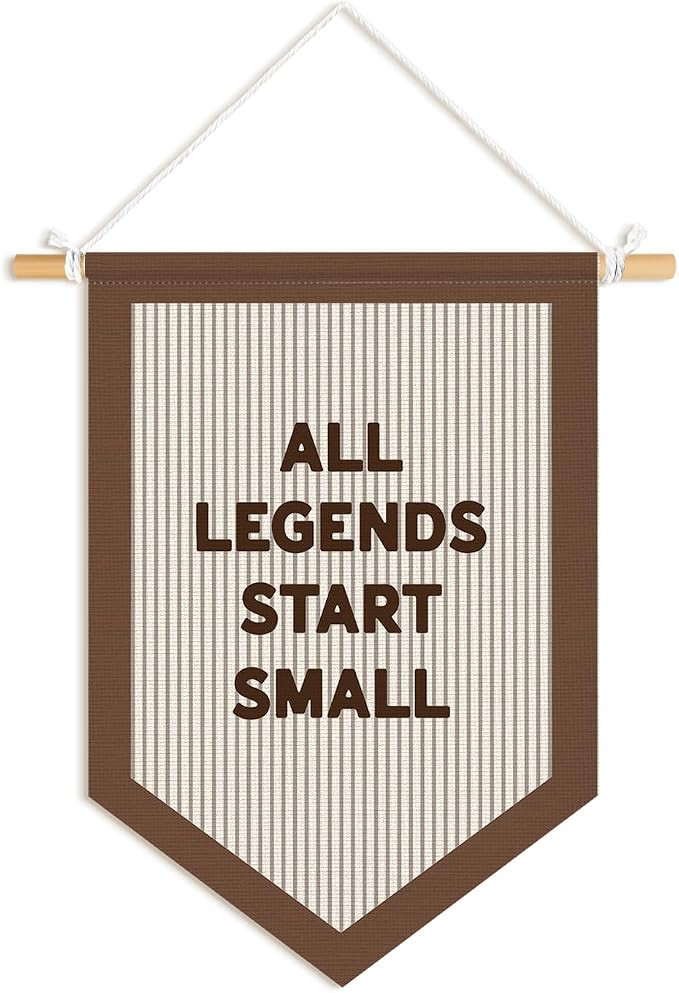 Sports Room Decor Pennants Banners,All Legends Start Small Sign | Sports Room Decor for Boys Nurs... | Amazon (US)
