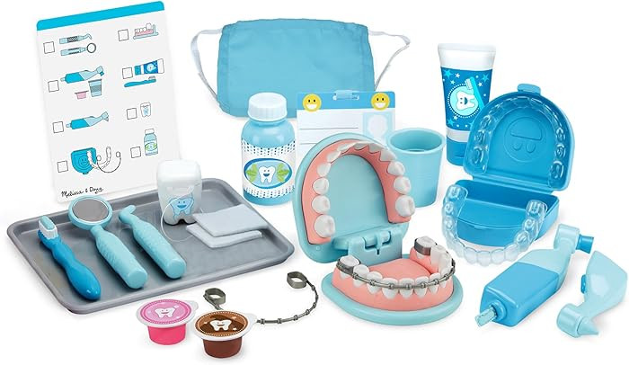 Melissa & Doug Super Smile Dentist Play Set, 25-Piece Dentist Kit | Amazon (US)