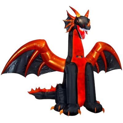 Haunted Living 5-ft Black Dragon Inflatable | Lowe's