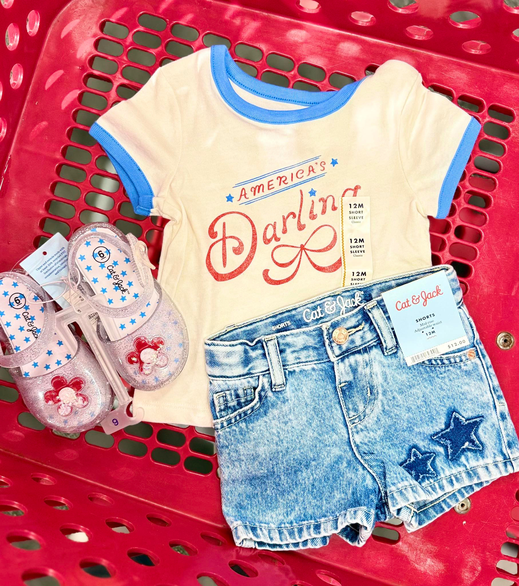 You guys this patriotic outfit for little girls is currently 30% off 😱😍 so stinkin’ cute for 4th of July!! 👏🇺🇸
-
#4thofjuly #fourthofjuly #toddlergirls #toddlergirlfashion #toddlergirlstyle #target #girlmom #targetsale #girlsoutfit #girlsfashion 

 #LTKootd #LTKmomlife #LTKKids