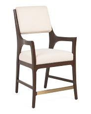 23x43.5 Eichler Solid Wood Frame Counter Stool | TJ Maxx