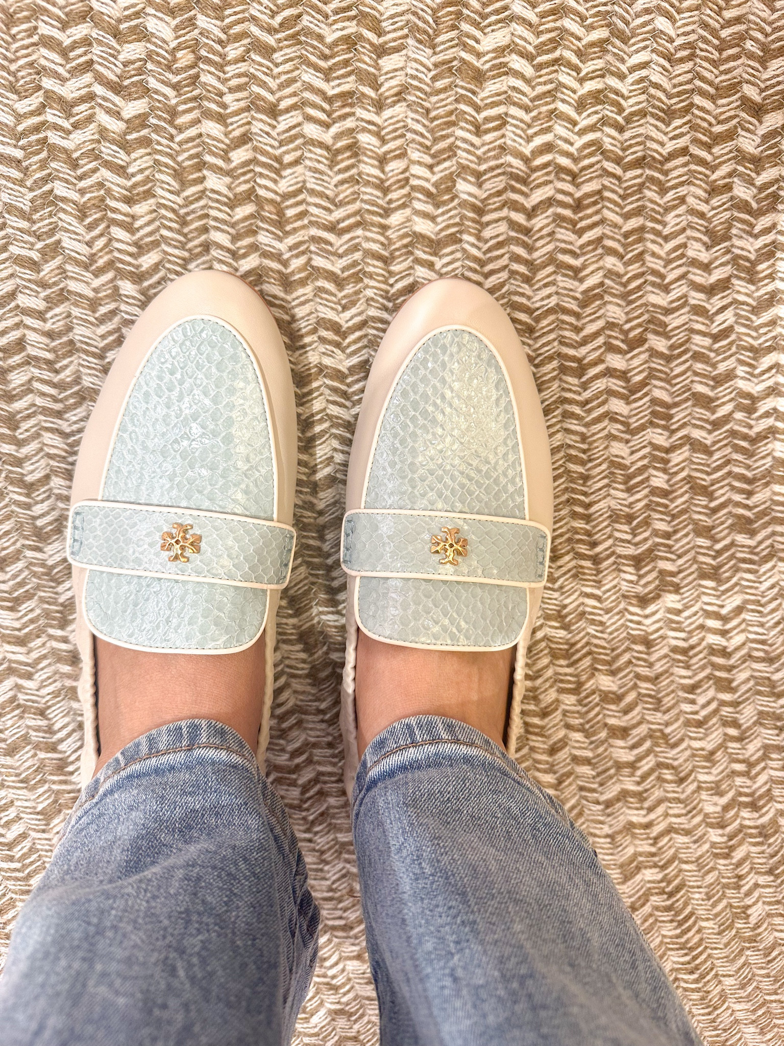 If you’re looking for comfortable loafers - then these Tory Burch loafers are definitely it. They’re currently having their semi-annual sale with all sale items being 25% off - great prices too! I find the leather version of these loafers to be most comfortable. 

Loafers, flat shoes, shoes for work, workwear, comfortable shoes, blue and beige loafers, Tory Burch Sale, vacation shoes, casual shoes 

#LTKSummerSales 

#LTKShoeCrush #LTKSaleAlert