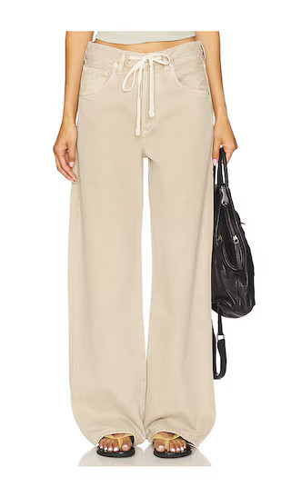 Citizens of Humanity Brynn Drawstring Trouser Jeans in Beige. - size 27 | Revolve Clothing (Global)