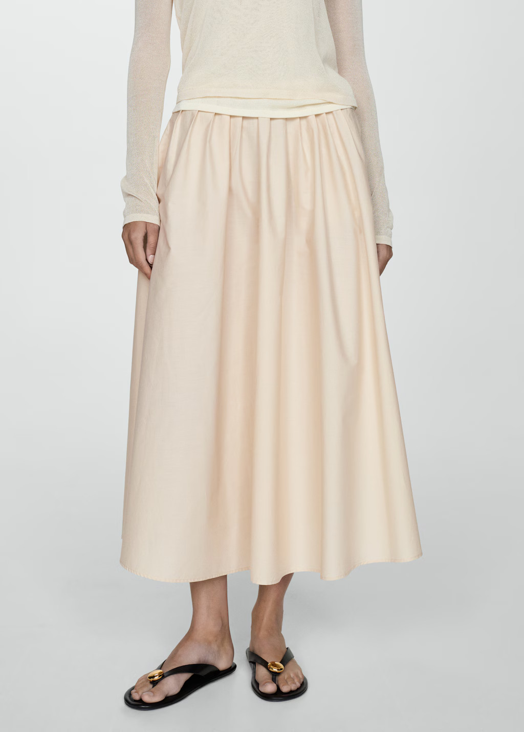 Pleated midi-skirt | MANGO (UK)