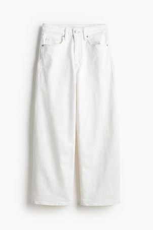 Wide High Cropped Jeans | H&M (US + CA)