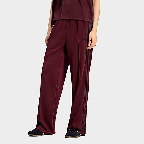 adidas Women's Originals Firebird Loose Track Pants in Maroon/Black Size: XS | Finish Line (US)