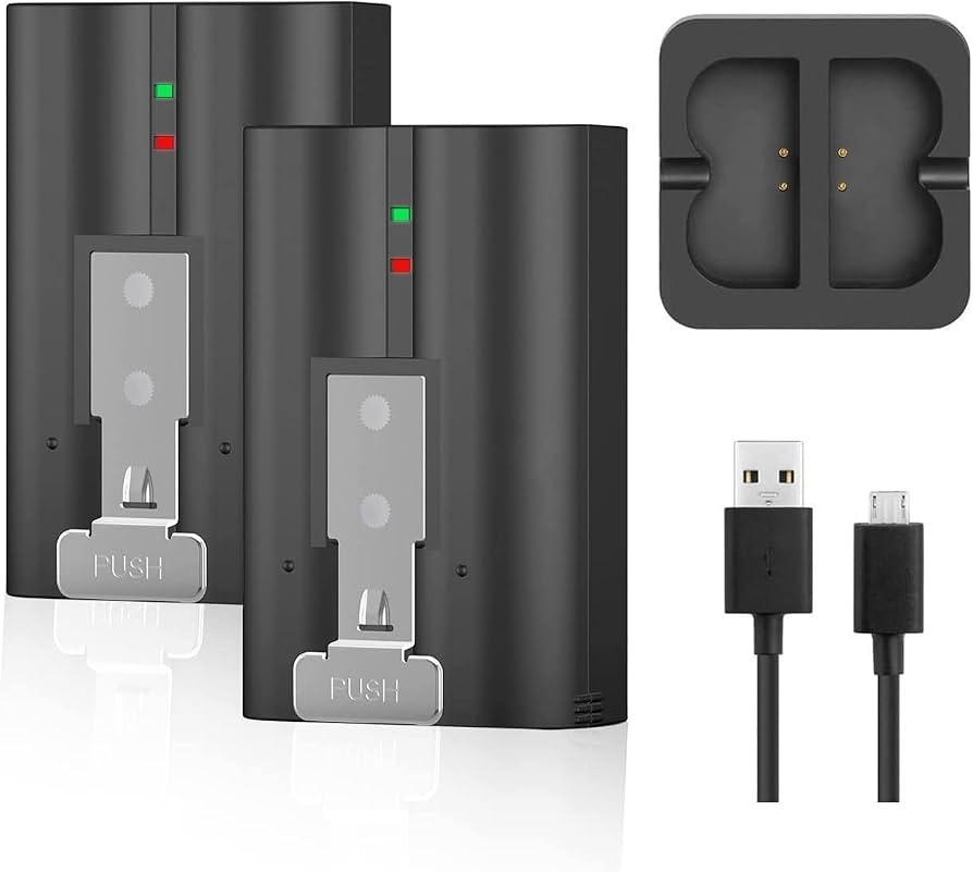 2-Pack 6040mAh Replacement Battery with Charger Station for Ring-Doorbell Camera 2/3/4, Spotlight... | Amazon (US)
