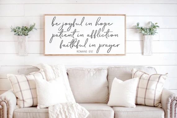 Be Joyful in Hope Patient in Affliction Faithful in Prayer  | Etsy | Etsy (US)