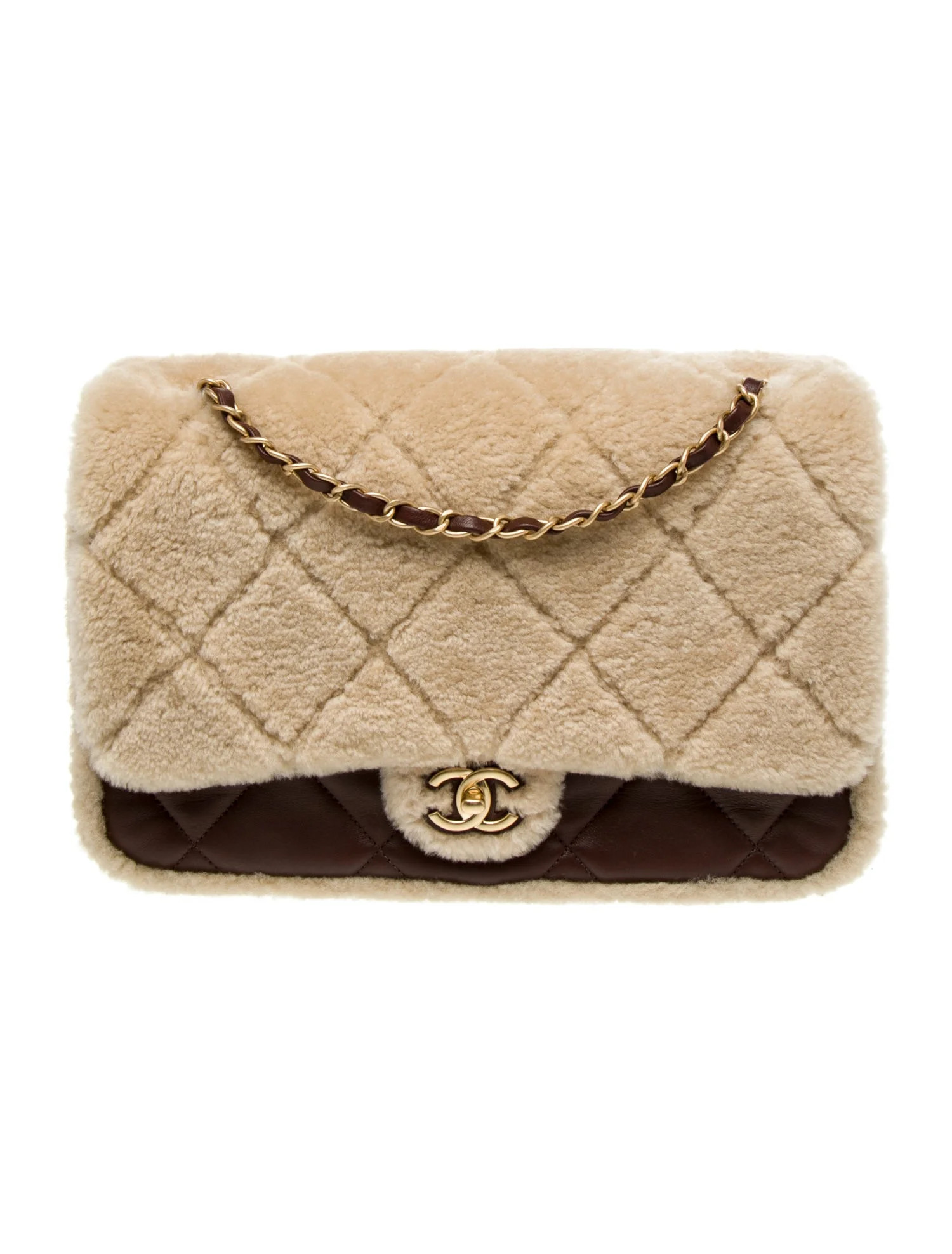 Shearling Large Coco Flap Bag | The RealReal