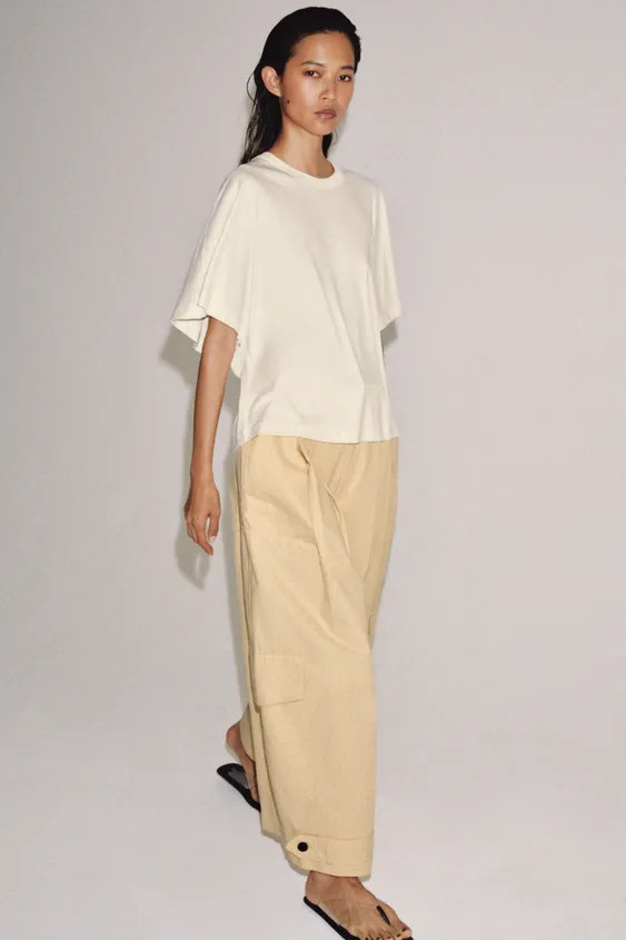 INTERLOCK SHORT SLEEVE T-SHIRT | Zara US
