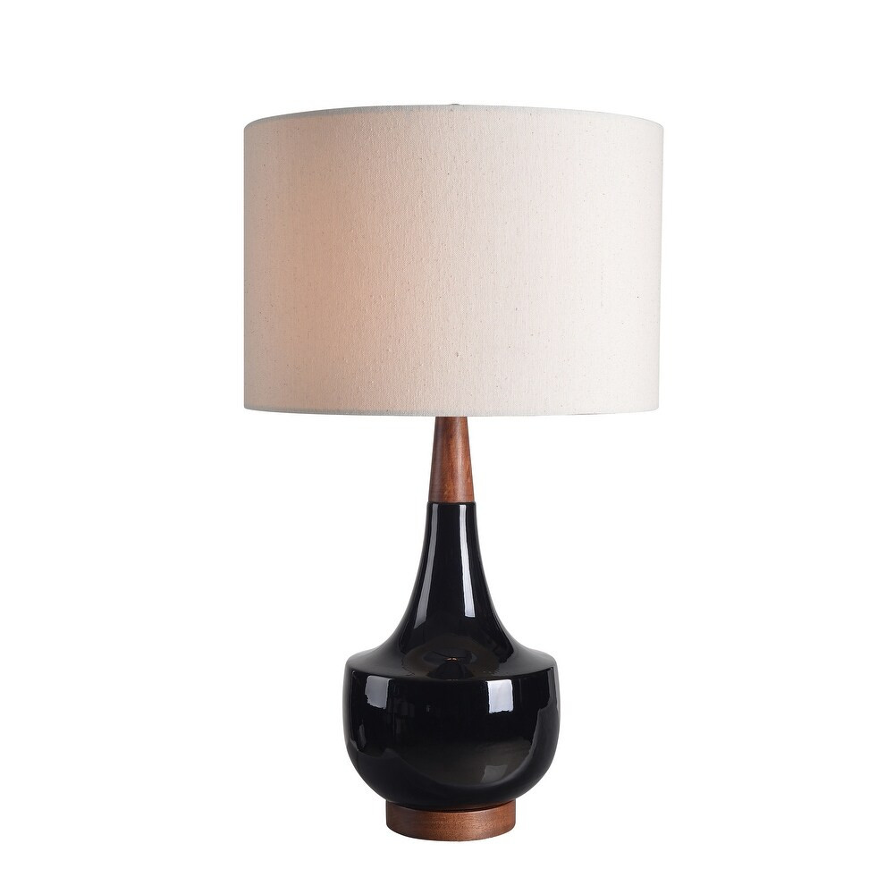 Marlo 26" Table Lamp - Black Ceramic (Black) | Bed Bath & Beyond