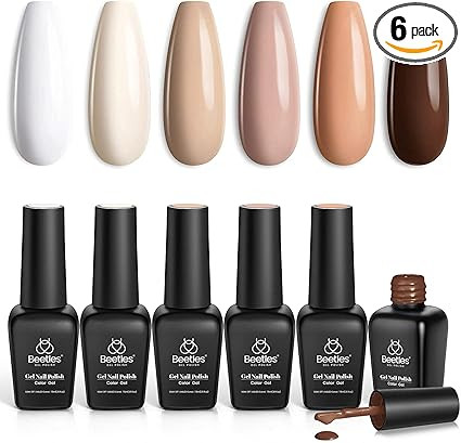 Beetles Gel Nail Polish Set - 6 Colors Pink Rose Red Spring Summer Nail Gel Kit Sweetheart Candie... | Amazon (US)