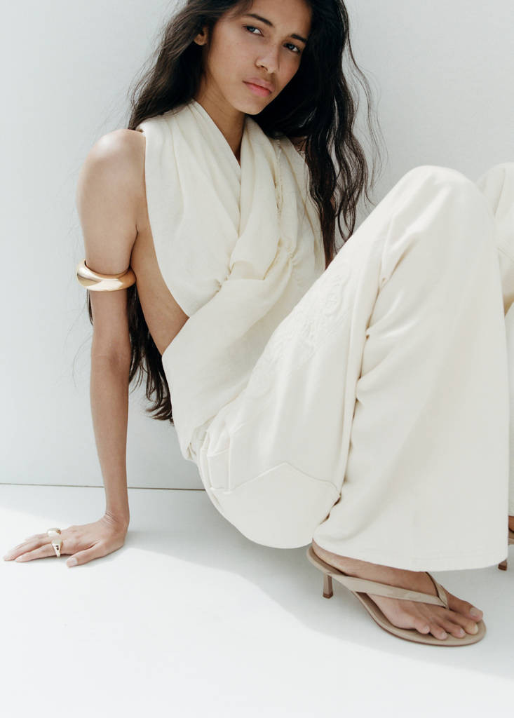 Strappy heeled sandals light/pastel brown - Woman - 6½ - MANGO | Mango (US/MX/AU)